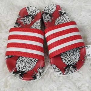 adidas pineapple slides